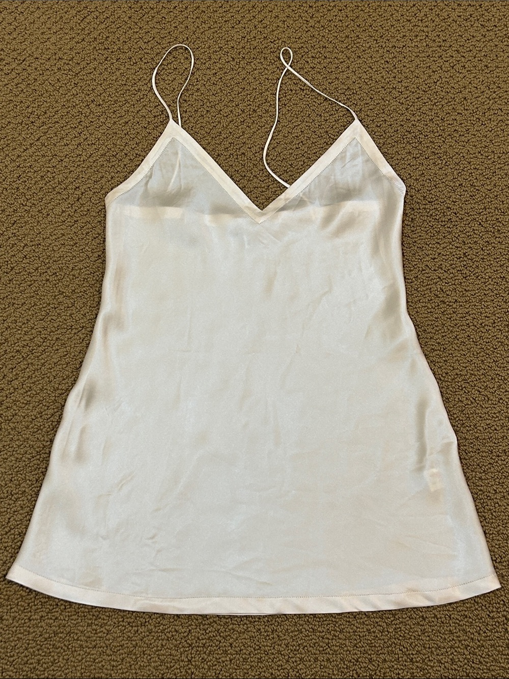 Vintage Gruppo La Perla Malizia Silk Chemise Small Ivory Made in Italy Bridal